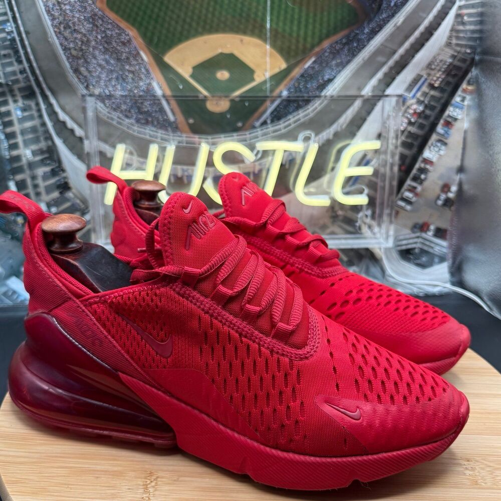 Nike Air Max 270 Big Kid's (GS) Shoes University Red Size 6.5Y